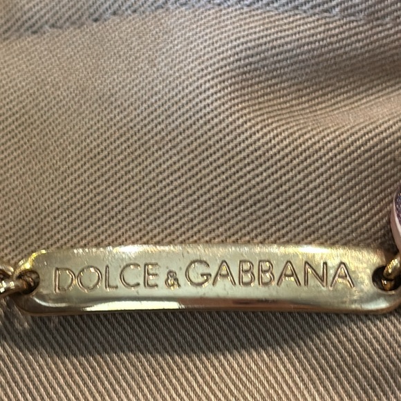 DOLCE & GABBANA RUNWAY COTTON & SNAKESKIN BELTED JACKET EUC SAFARI STYLE SZ S 38 - Picture 12 of 17